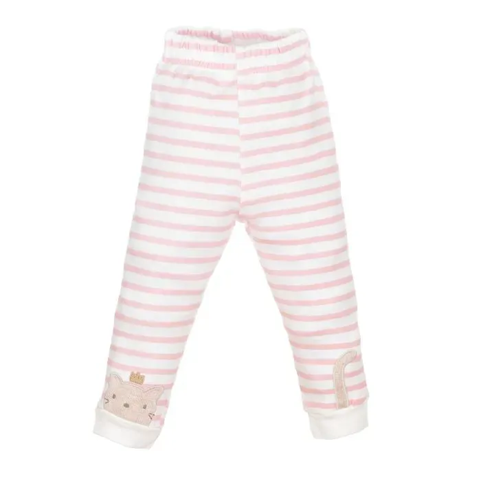 شلوار راه راه نخی نوزادی بالرین جنس نخ پنبه