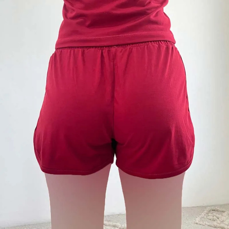 شورتک اسپرت دخترانه کد 1192 نخ پنبه بنددار فری سایز تا 44