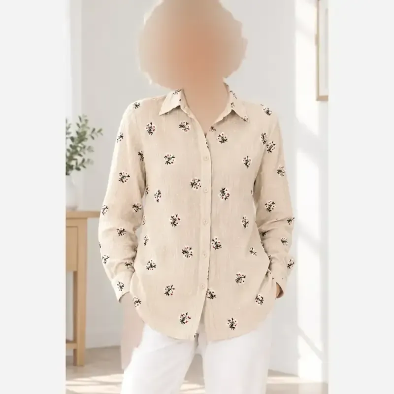 شومیز گلدار جنس عالی