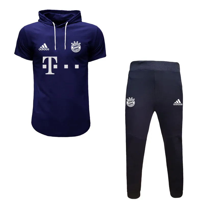 ست تی شرت و شلوار مردانه مدل بایرن مونیخ نخ دو تکه