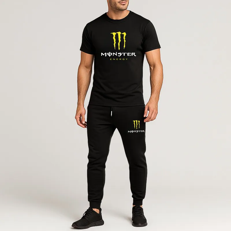 ست تیشرت و شلوار مردانه طرح MANSTER