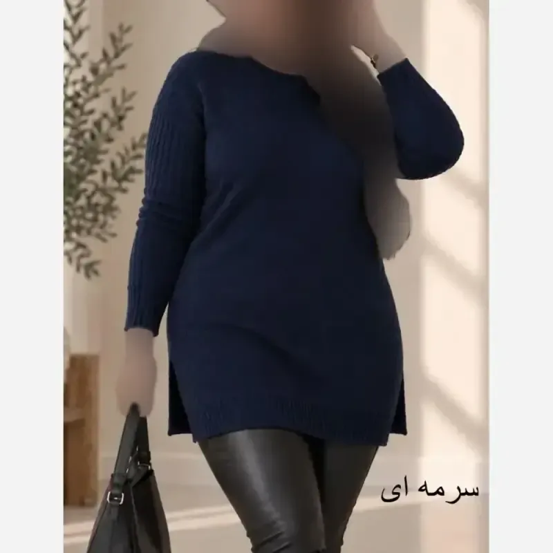 تونیک بافت زنانه نخ ترک ضد حساسیت سایز 38 تا 48