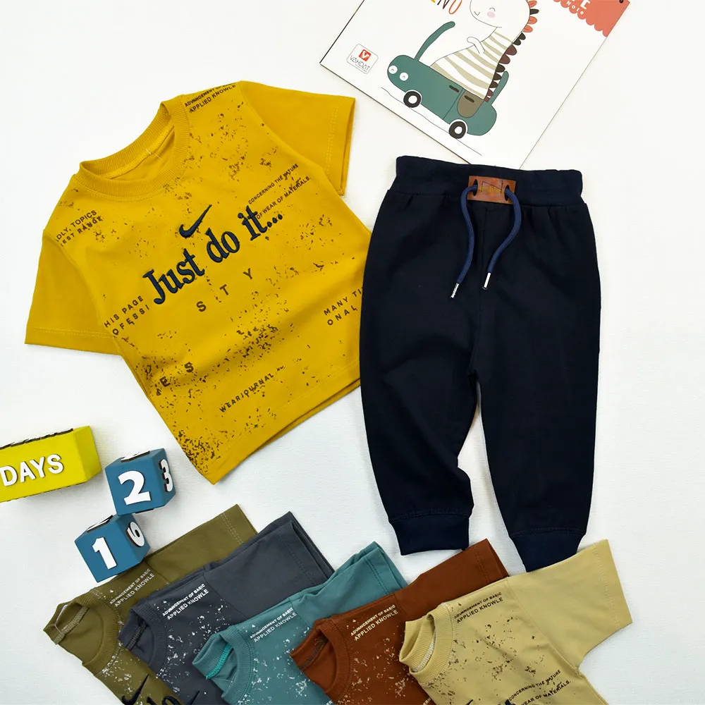 تیشرت و شلوارک پسرانه JUST DO IT جنس پنبه