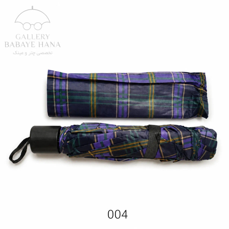چتر چهارخانه دو نفره تاشو ضد باد 10 فنره